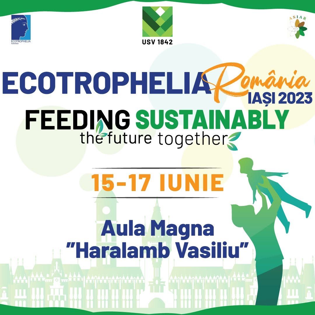 Afișul oficial ECOTROPHELIA România 2023, organizată la USV Iași