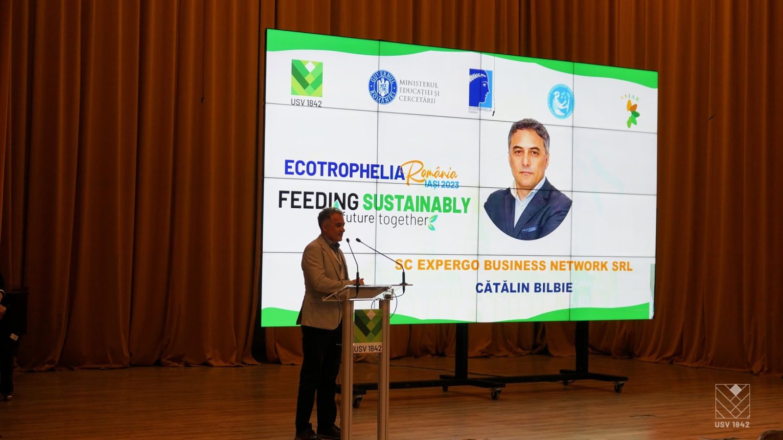 Discurs în deschiderea competiției, sub sloganul „Feeding Sustainably the Future Together”
