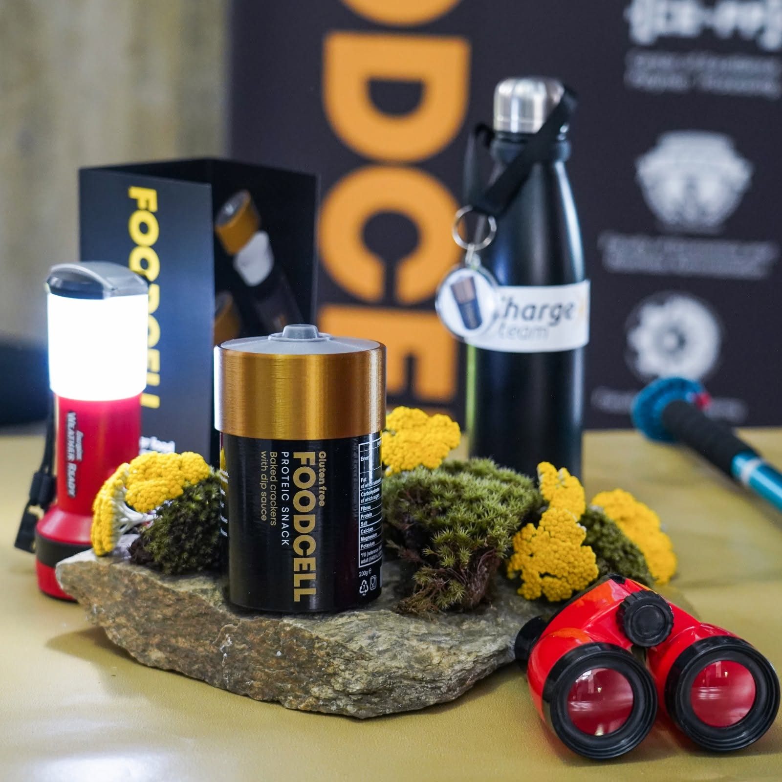 Prezentarea produsului FoodCell — crackers proteici copți, cu sos pentru dip